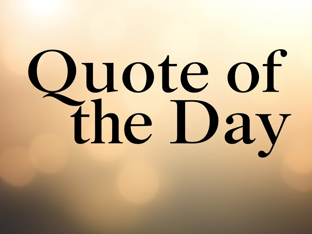 Thought of the day