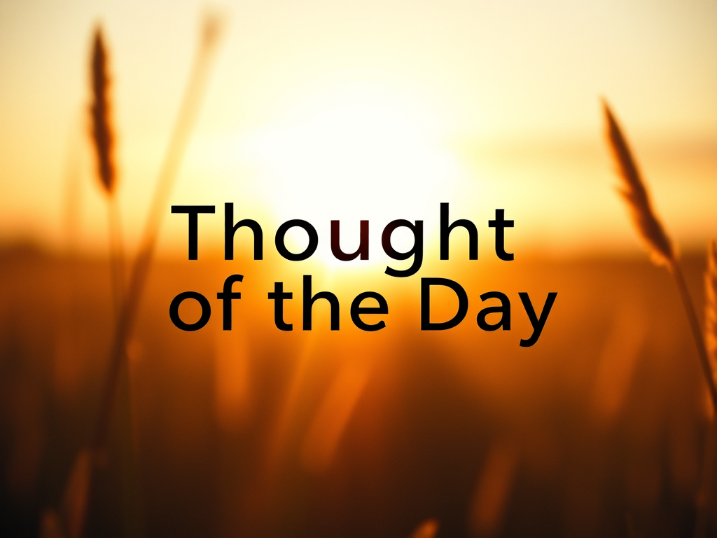 Thought of the day