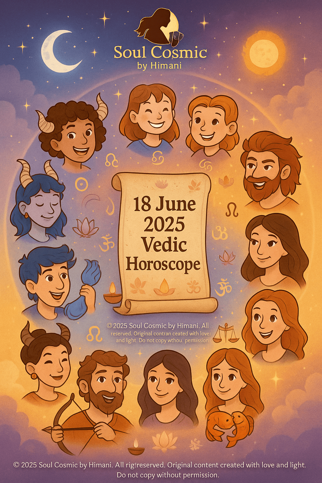 Vedic Astrology Horoscope 18th&nbsp;June’2025