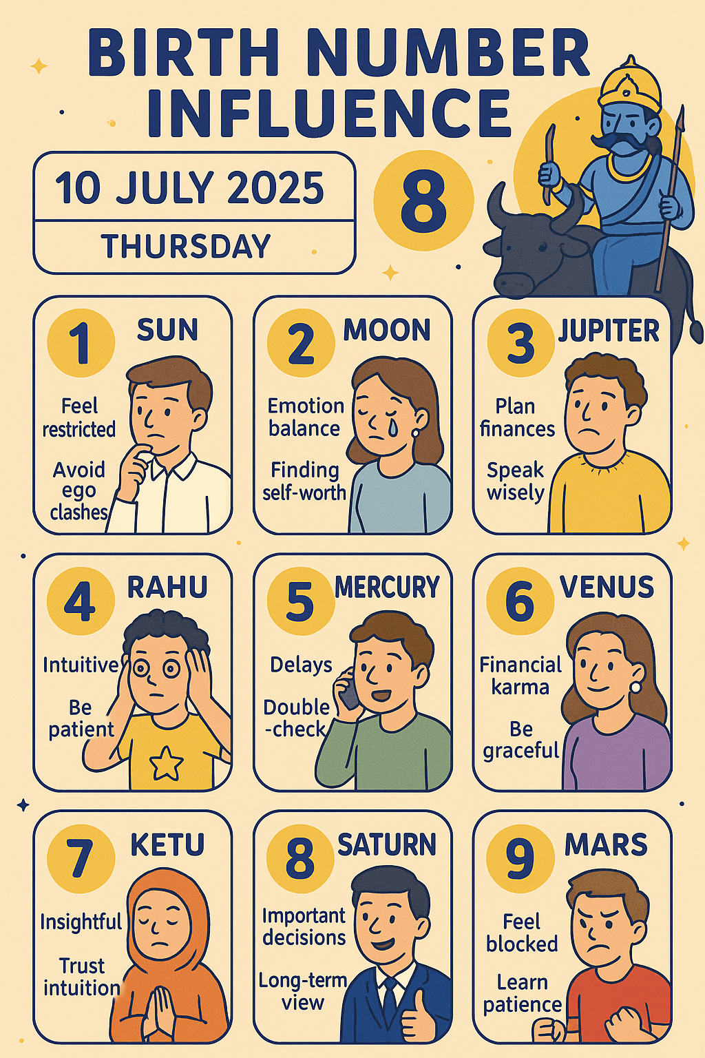 Today’s Date influence on all birth&nbsp;numbers