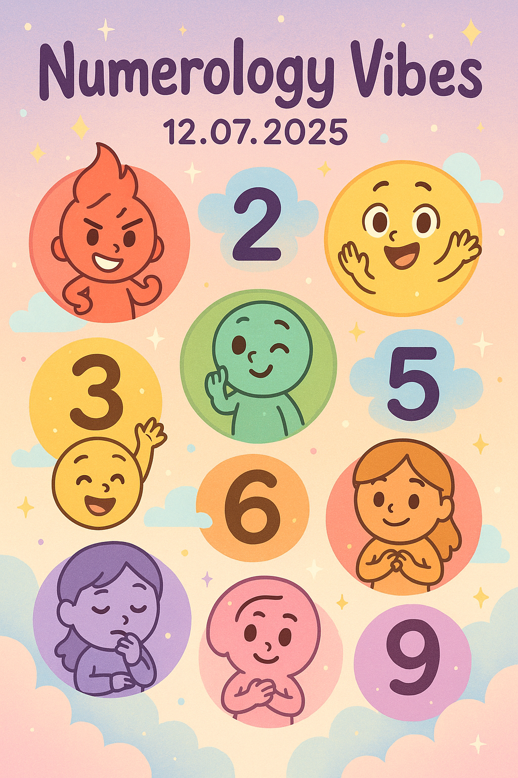 Today’s Date 12.07.2025 ; influence of all birth numbers