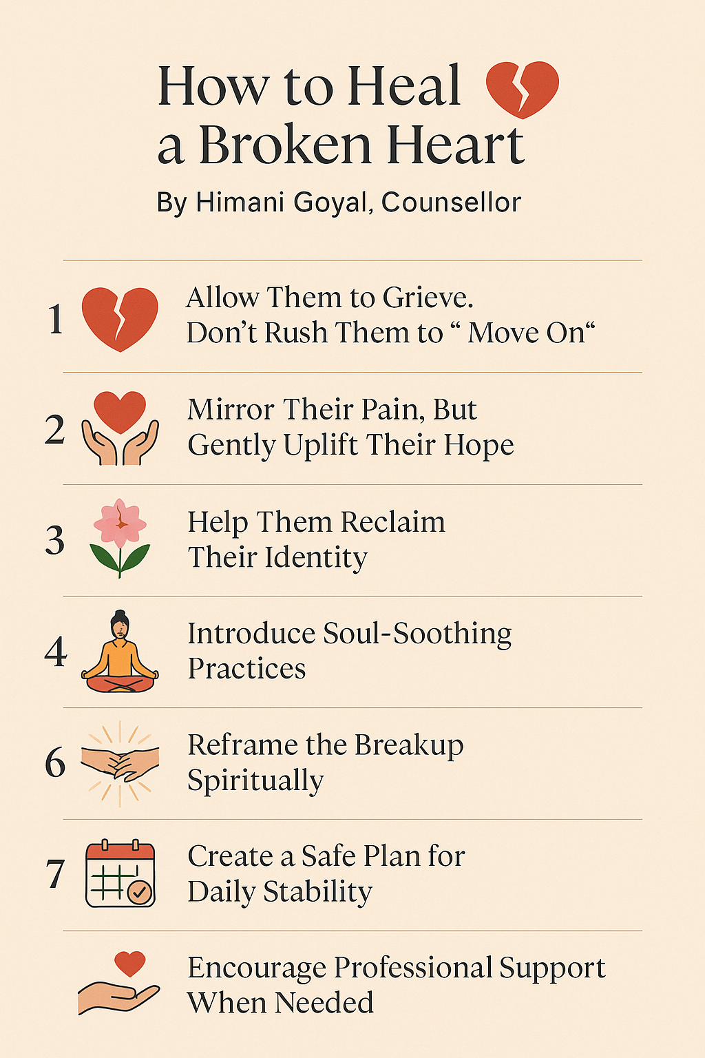 💔&nbsp;How to Heal a Broken Heart: A Counsellor’s Guide to Holding On and Letting Go