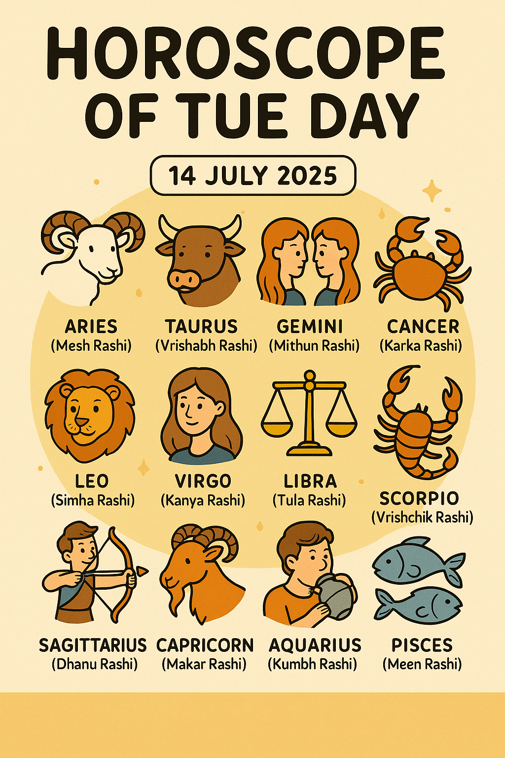 Horoscope of the day 14th&nbsp;July’2025