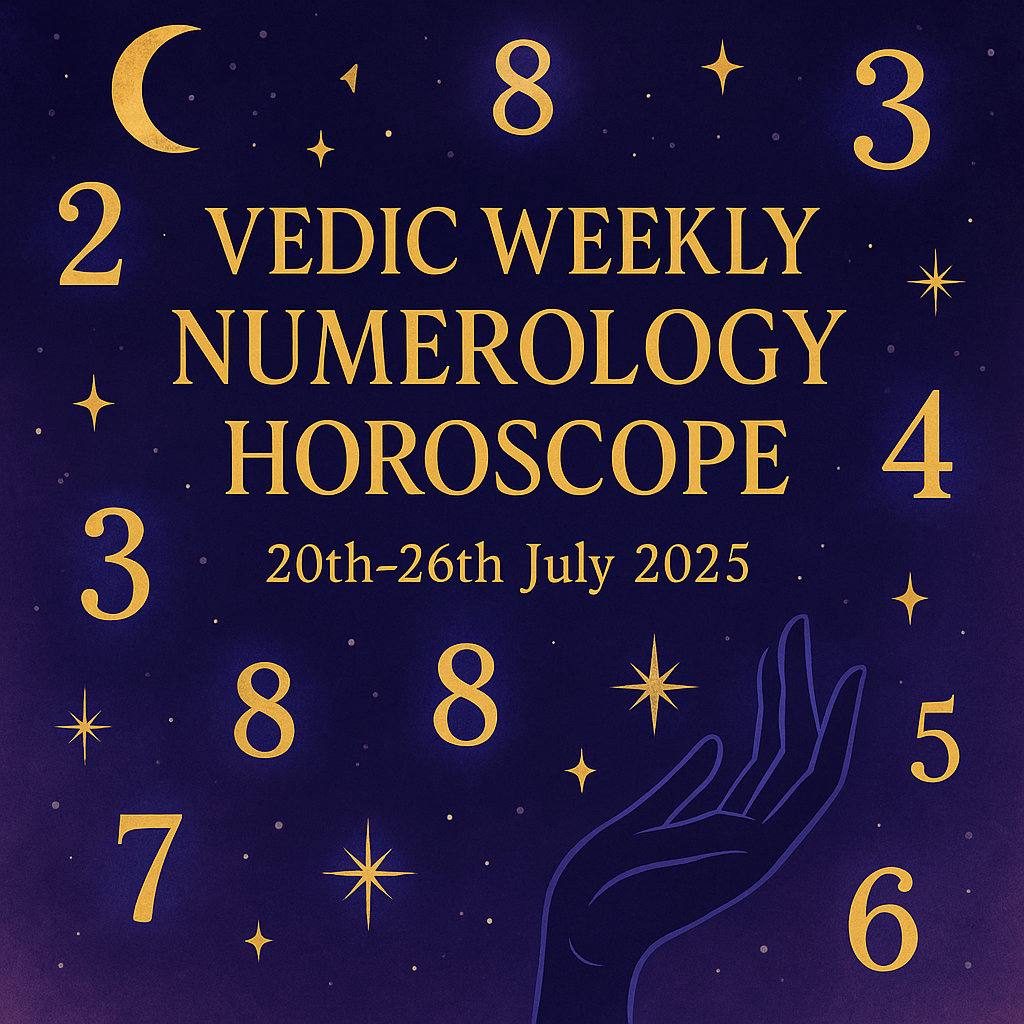 Numerology Weekly Horoscope 20th-26th&nbsp;July’2025