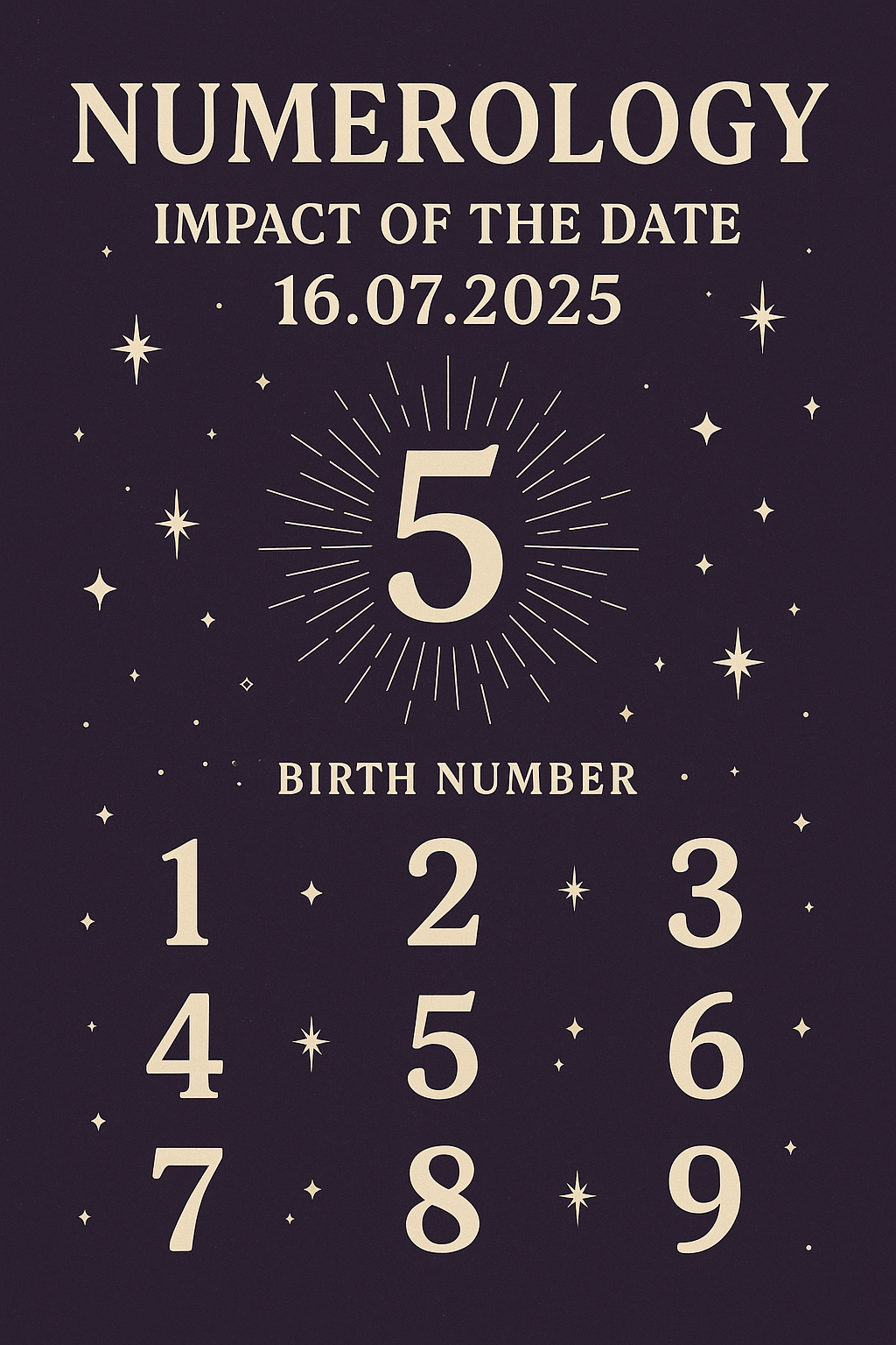Today’s Date 16th July’2025 Impact on all birth&nbsp;numbers
