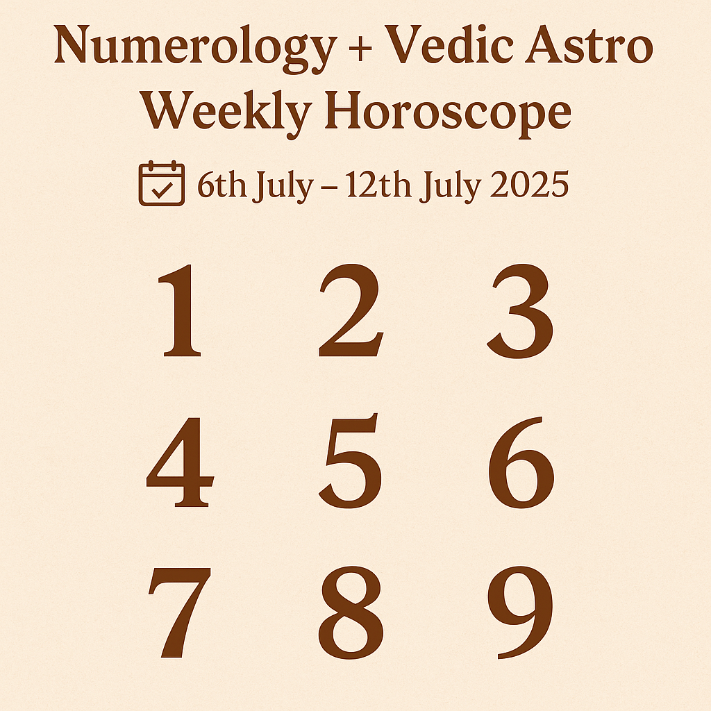 Weekly Numerlogy Horoscope