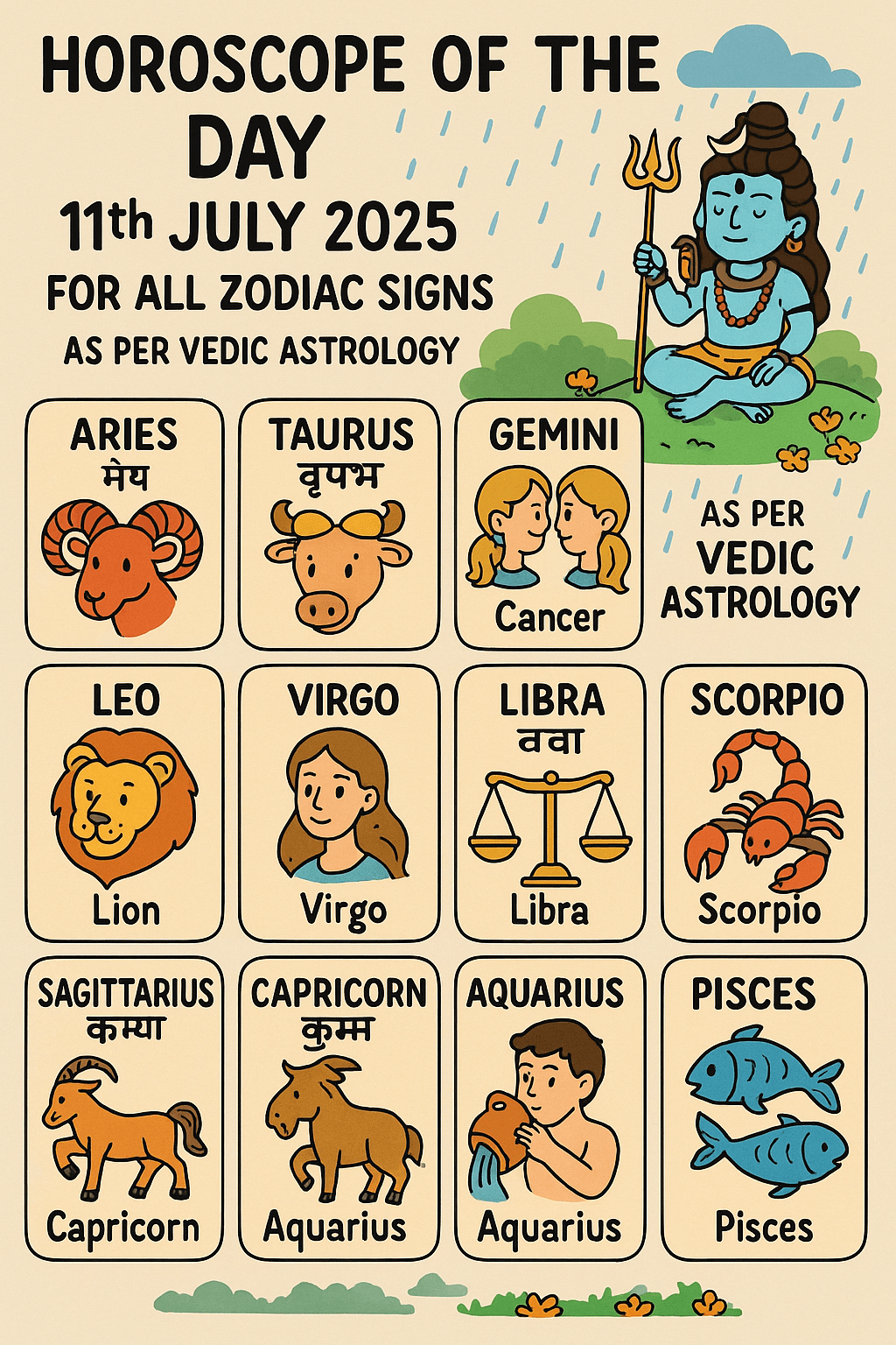 Horoscope of the day 11th&nbsp;July’2025