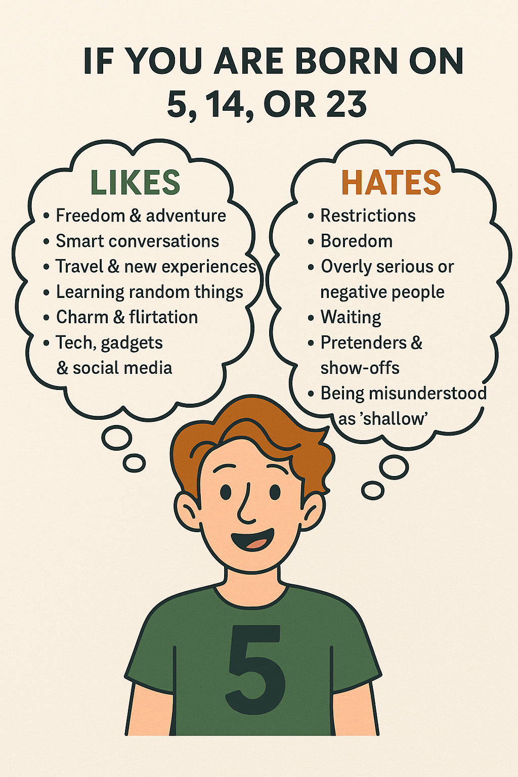 Likes and Hate for Number&nbsp;5