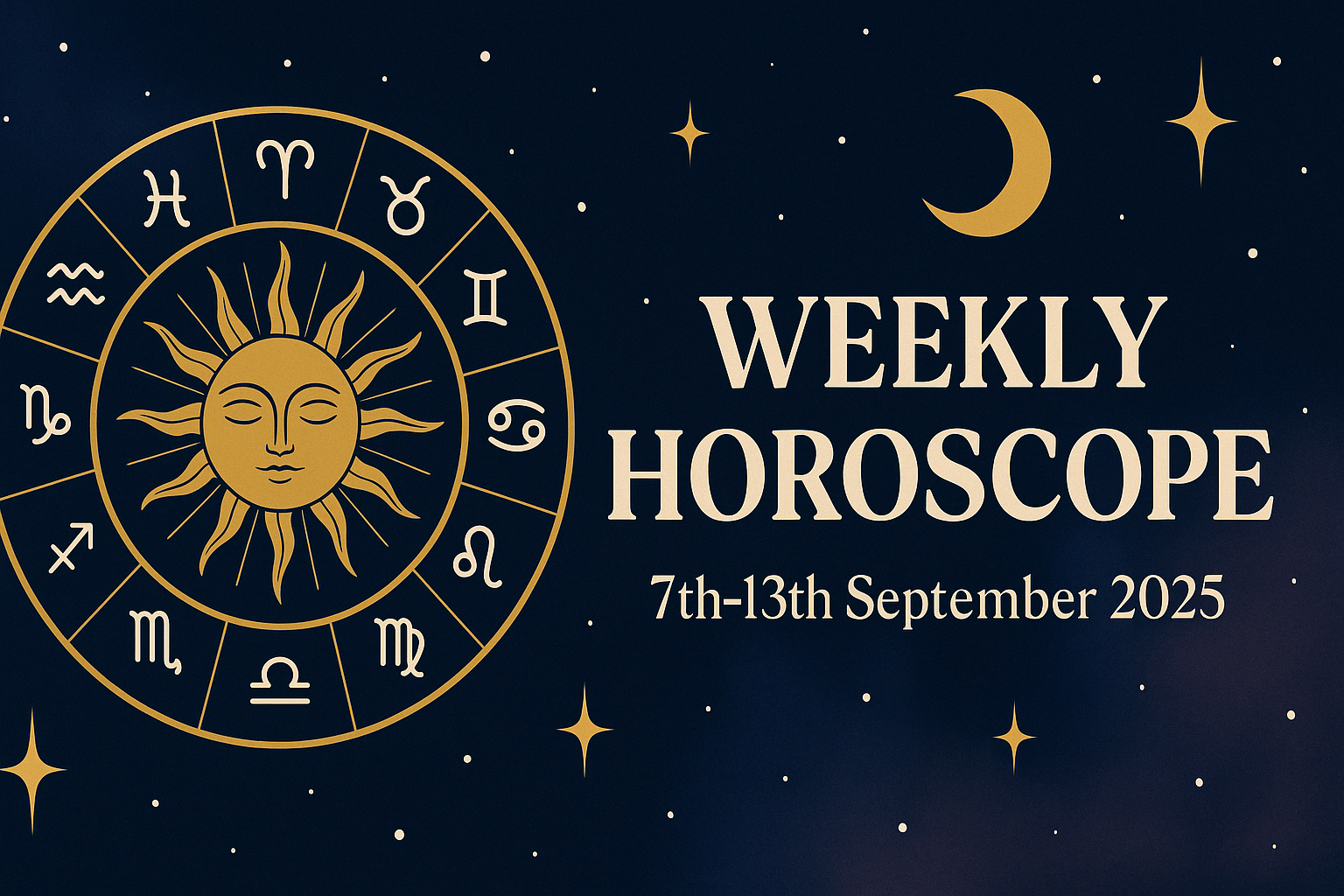 ✦ Weekly Vedic Horoscope (7th–13th September 2025) ✦