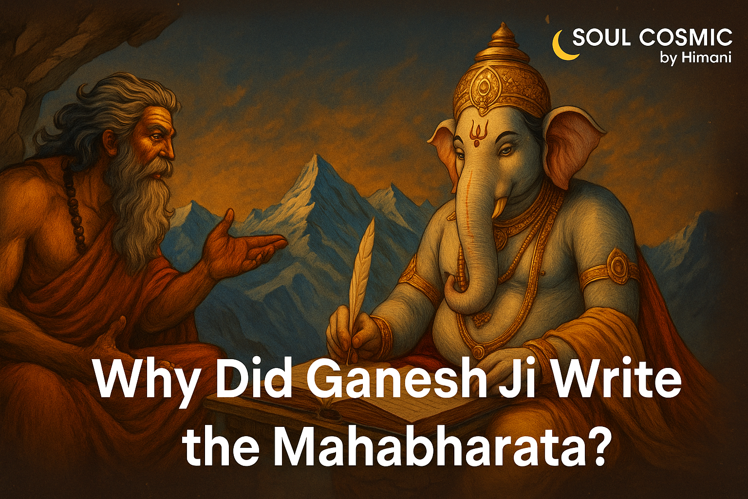 🌸 Why Did Ganesh Ji Write the Mahabharata? 🌸