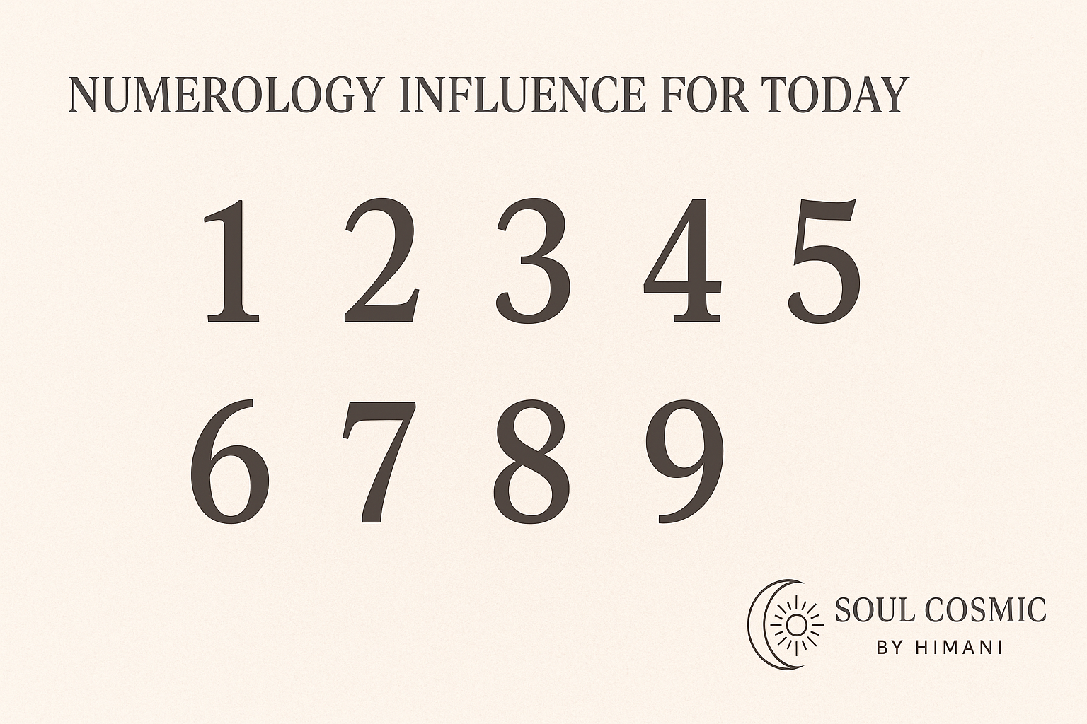 Numerology Influence for Today (30.08.2025, Saturday)