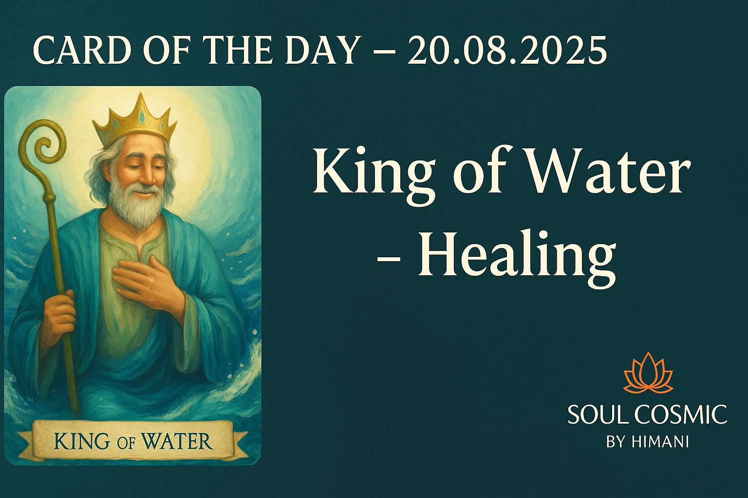 Card of the day-King of Water; Healing