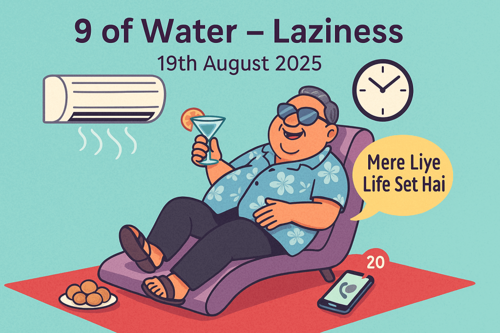 Card of the day-9 of water;&nbsp;Laziness