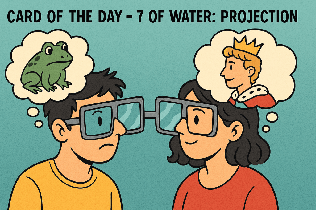 Card of the day: 7 of water-Projection