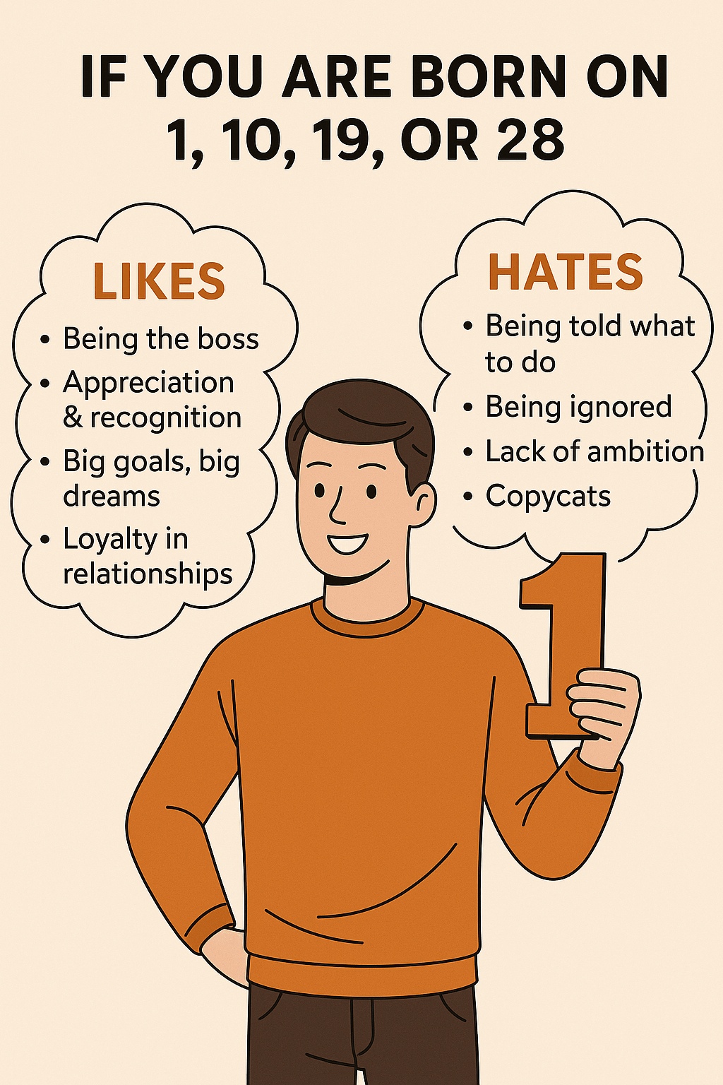 Numerology birth number&nbsp;1