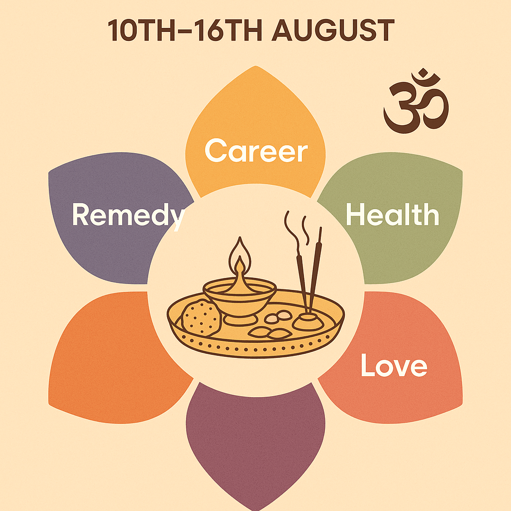 Weekly Vedic Horoscope from 10th-16th August’2025