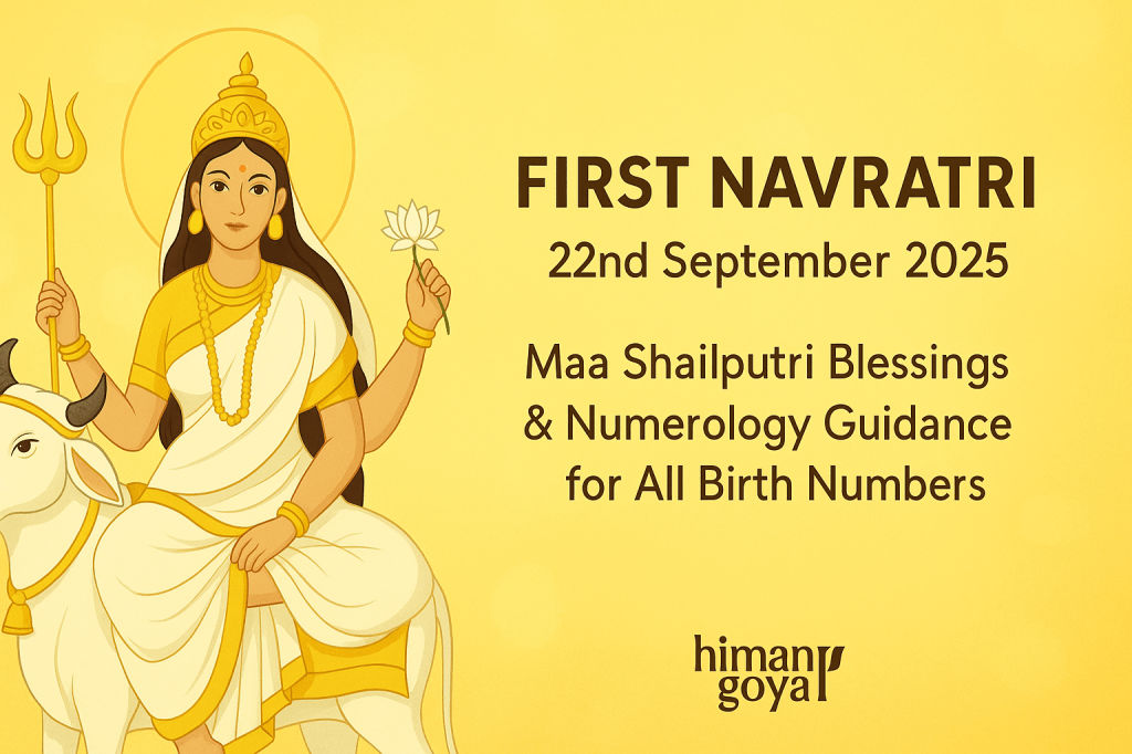 ✦ First Navratri 22nd September 2025 ✦ (22.09.2025) influence on all birth&nbsp;numbers