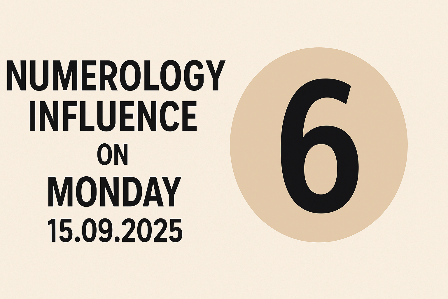 numerology influence of 15.09.2025 (Monday) on all birth Numbers