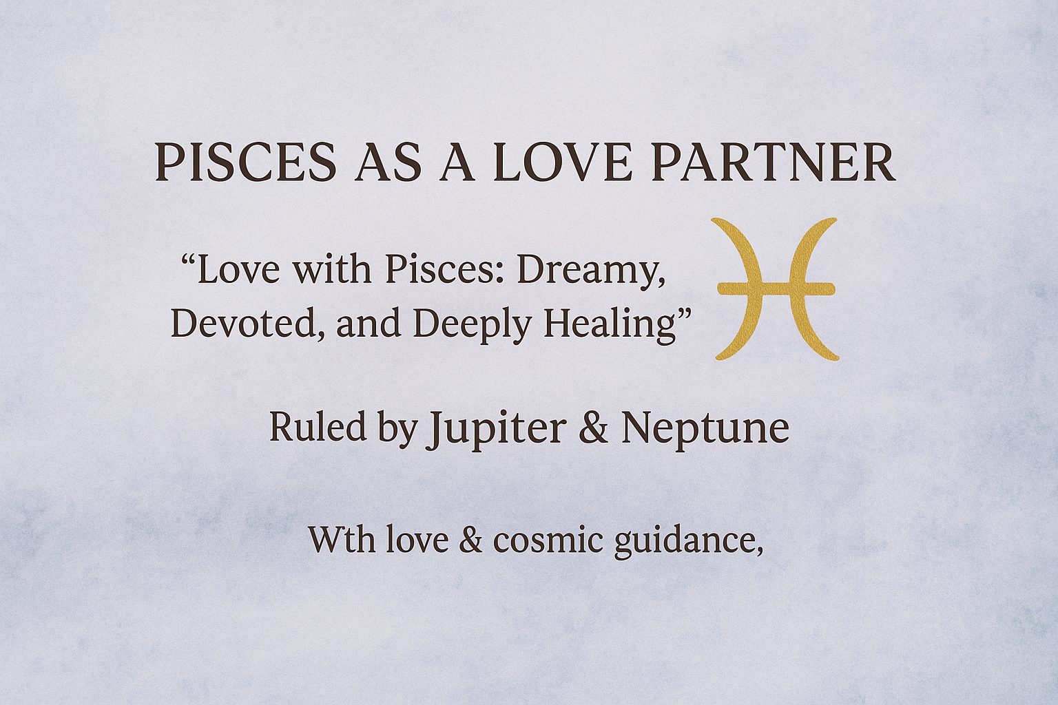 Pisces as a Love Partner