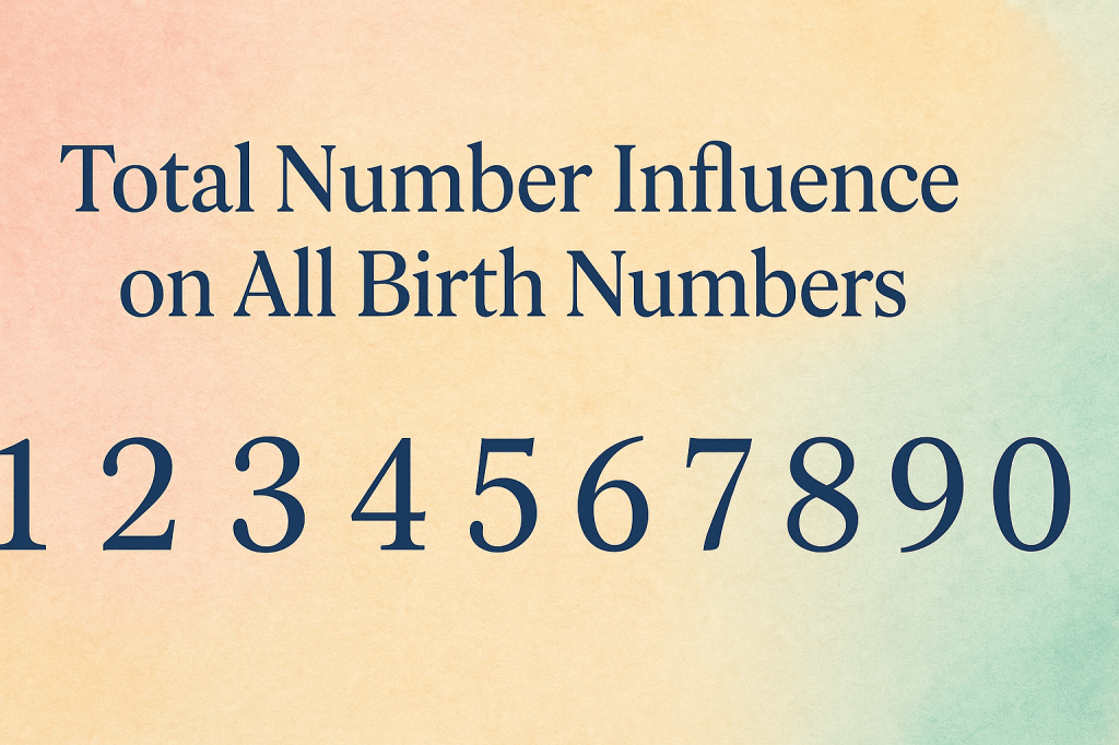 Friday 12th September’2025 Total Number Influence on All Birth&nbsp;Numbers