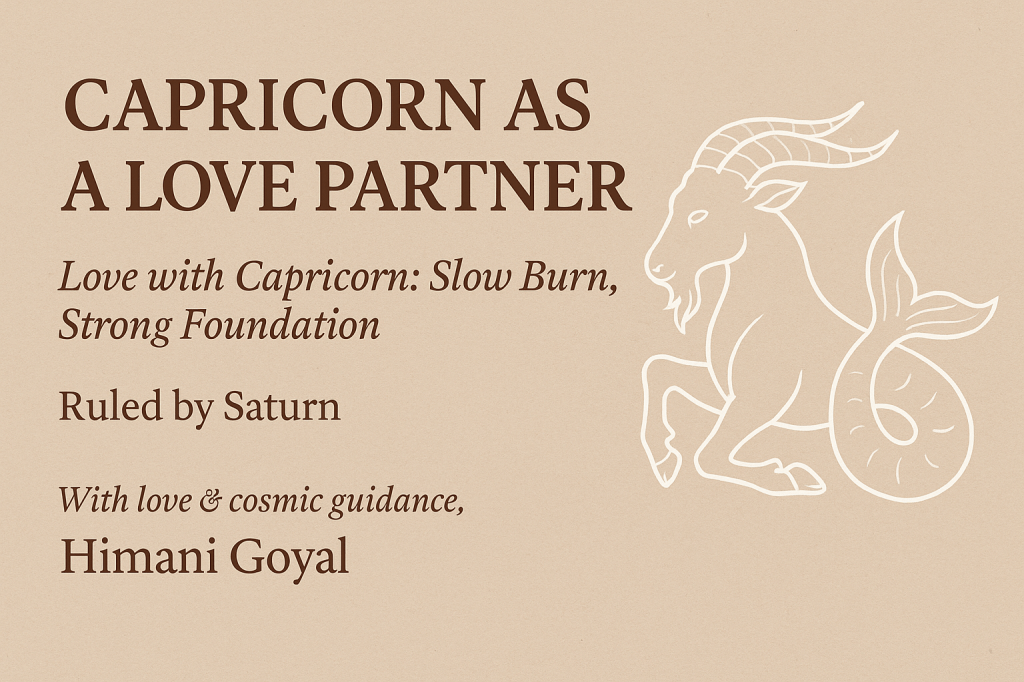 Capricorn as a Love&nbsp;Partner