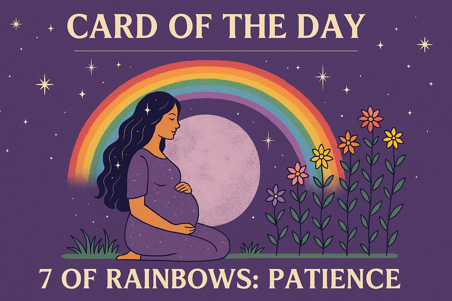 Card of the day-7 of Rainbow; Patience