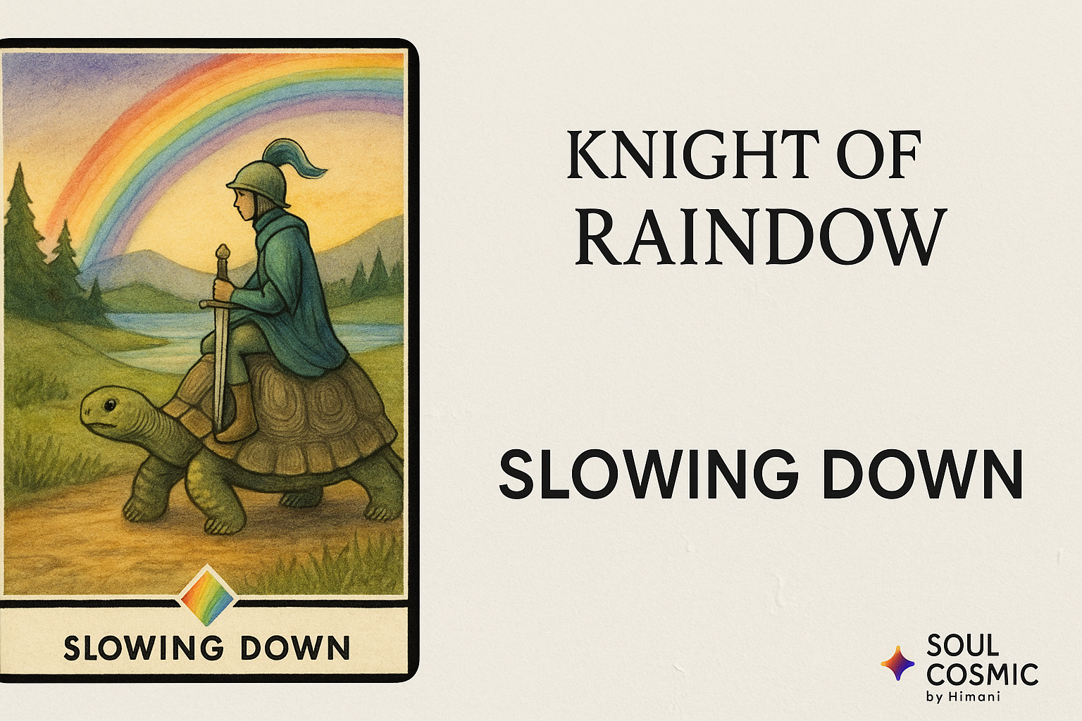 Card of the Day – Knight of Rainbow: Slowing Down