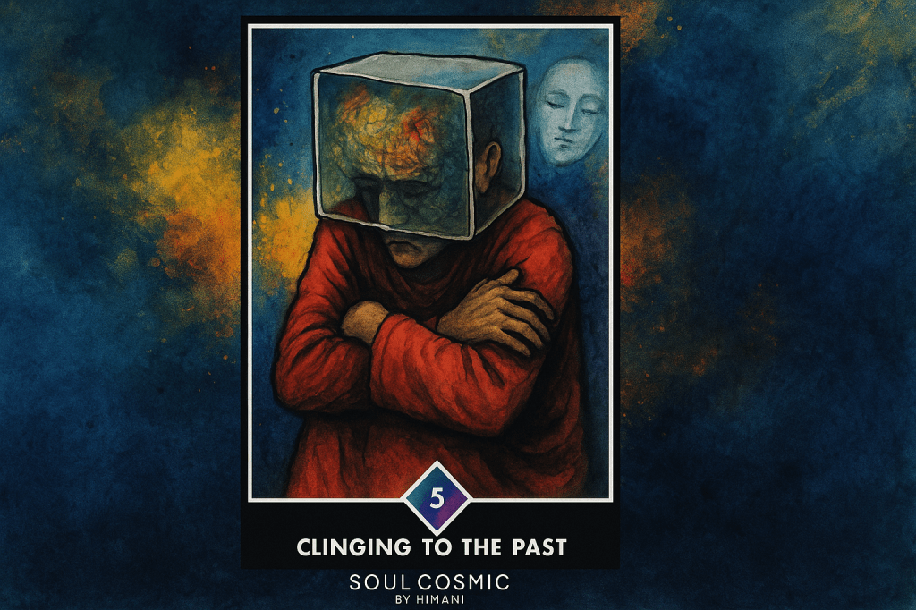 Thursday card of the day-5 of water; Clinging from the&nbsp;past