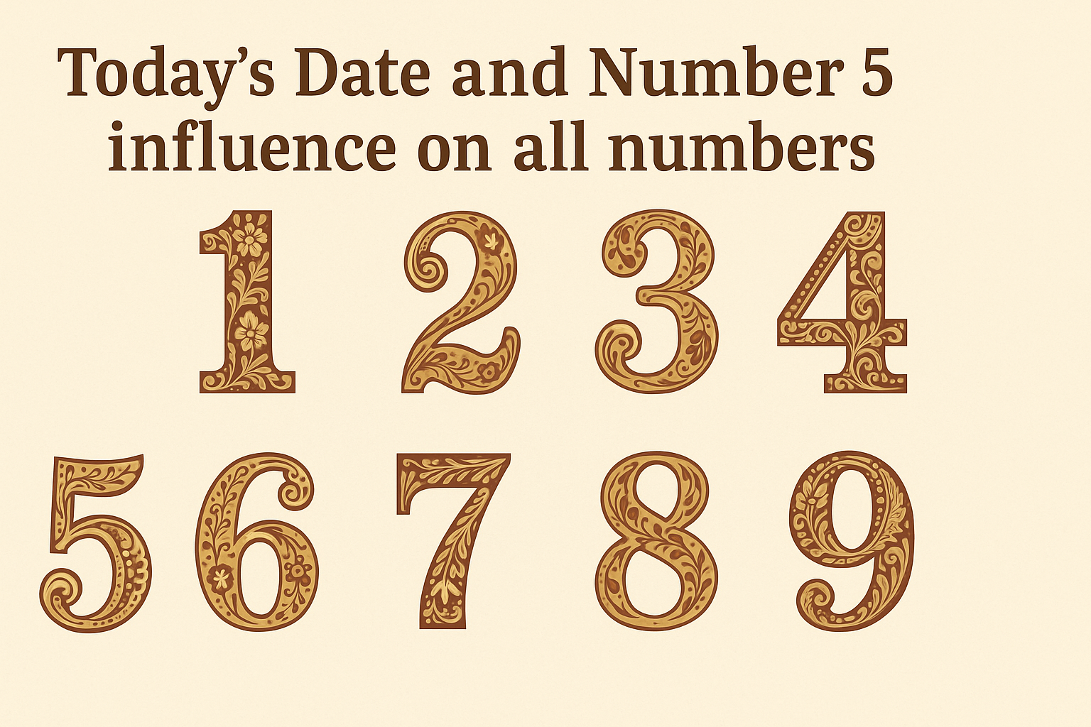 Today’s Date: 05.09.2025 influence on all birth numbers