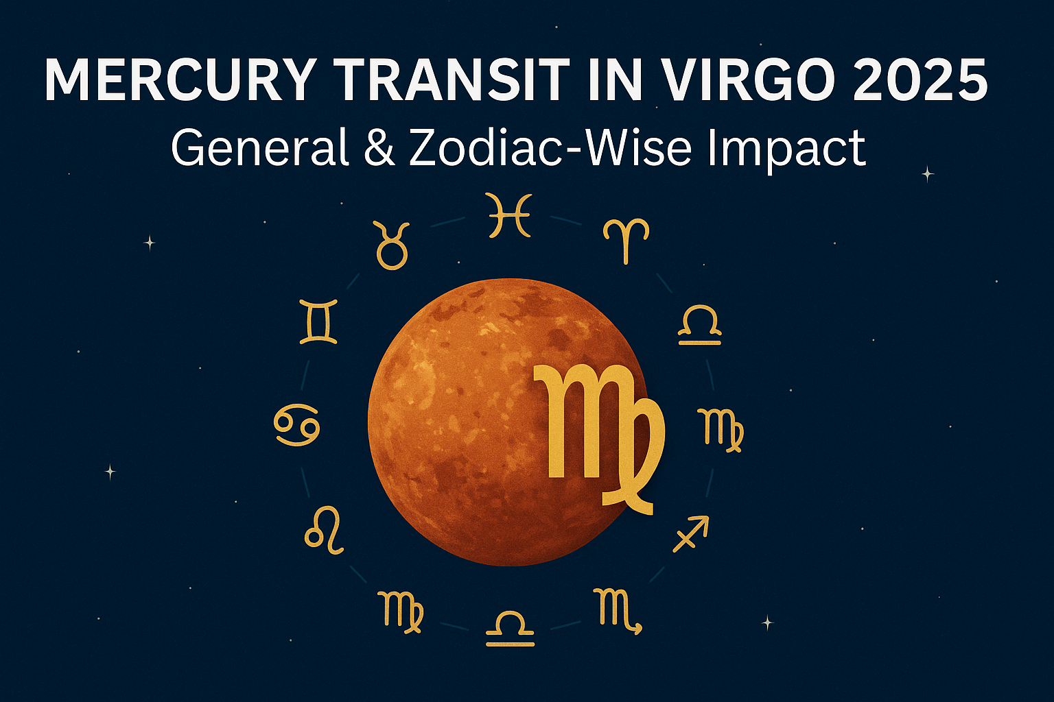 Mercury Transit in Virgo 2025: General & Zodiac-Wise Impact