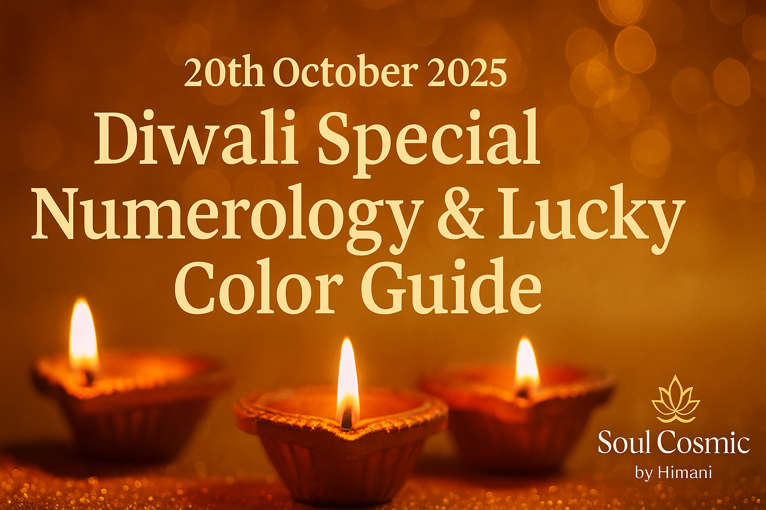 ✦ Diwali Numerology Vibes: 20th October 2025 ✦