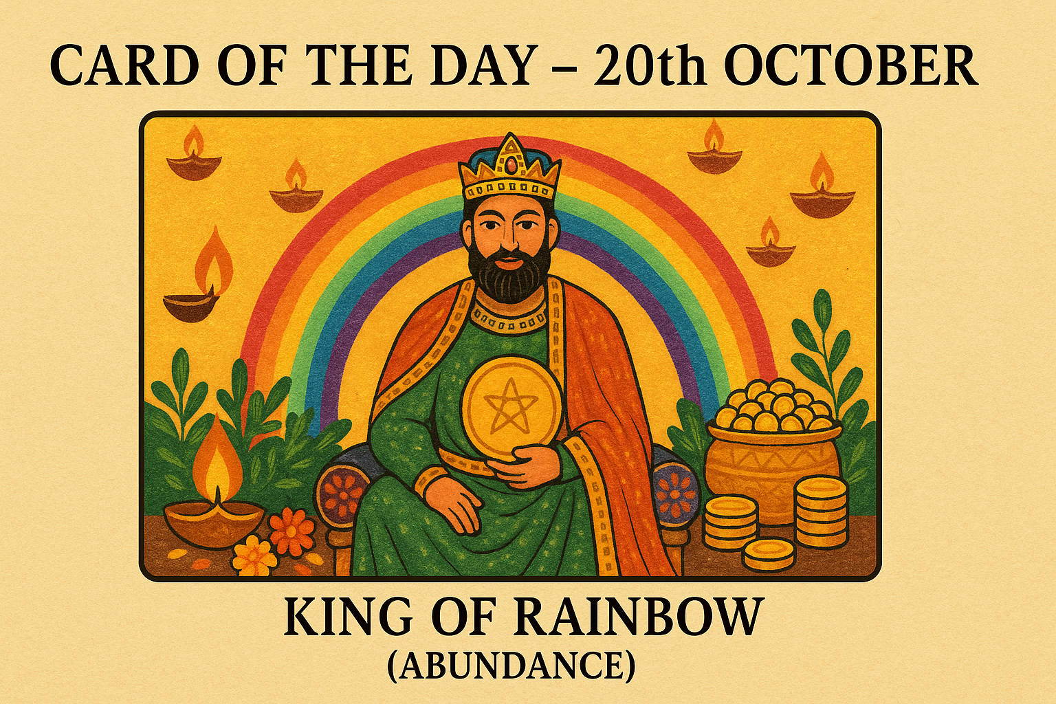 Card of the Day – 20th October 2025: King of Rainbow (Abundance)