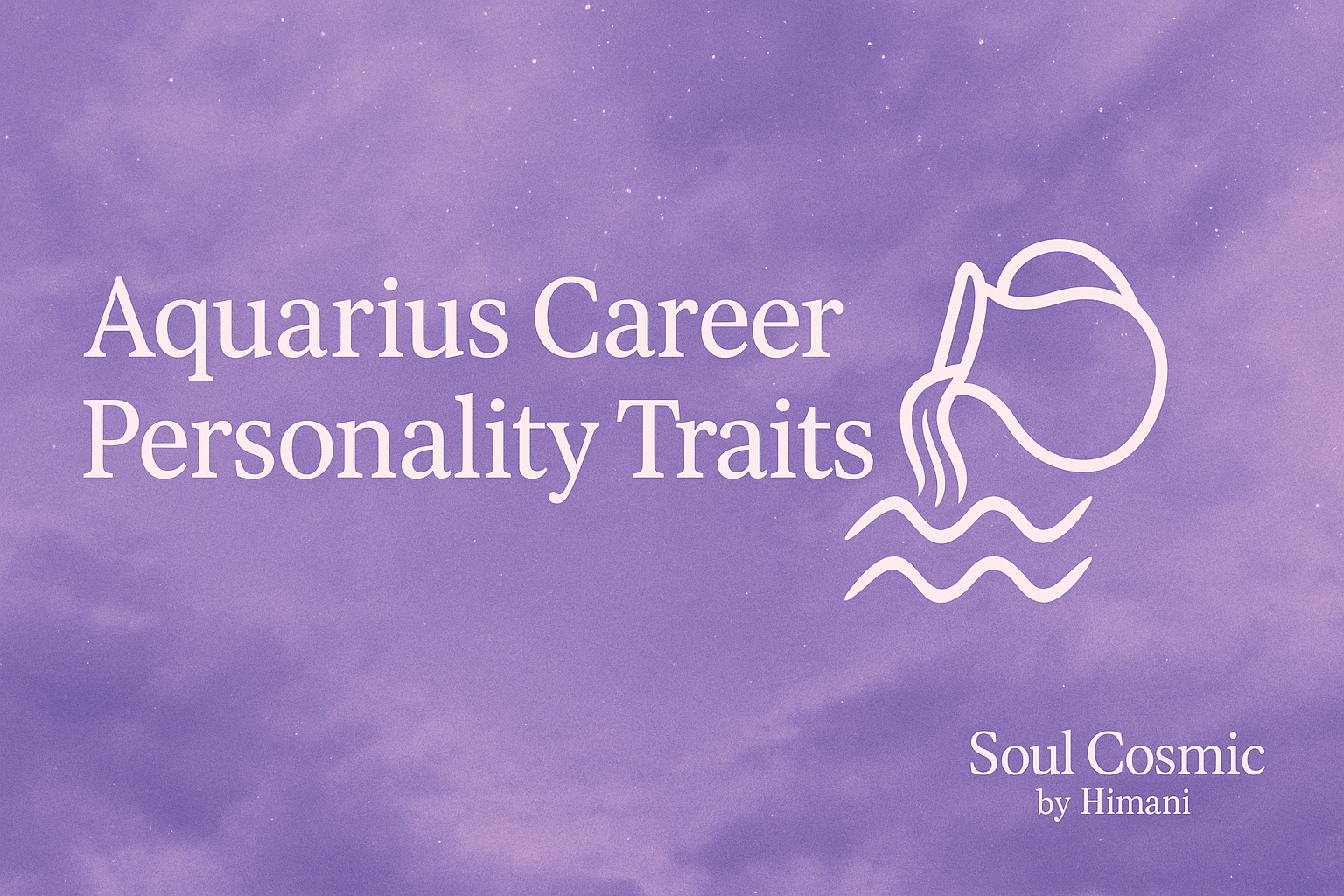 Aquarius Career Personality Traits