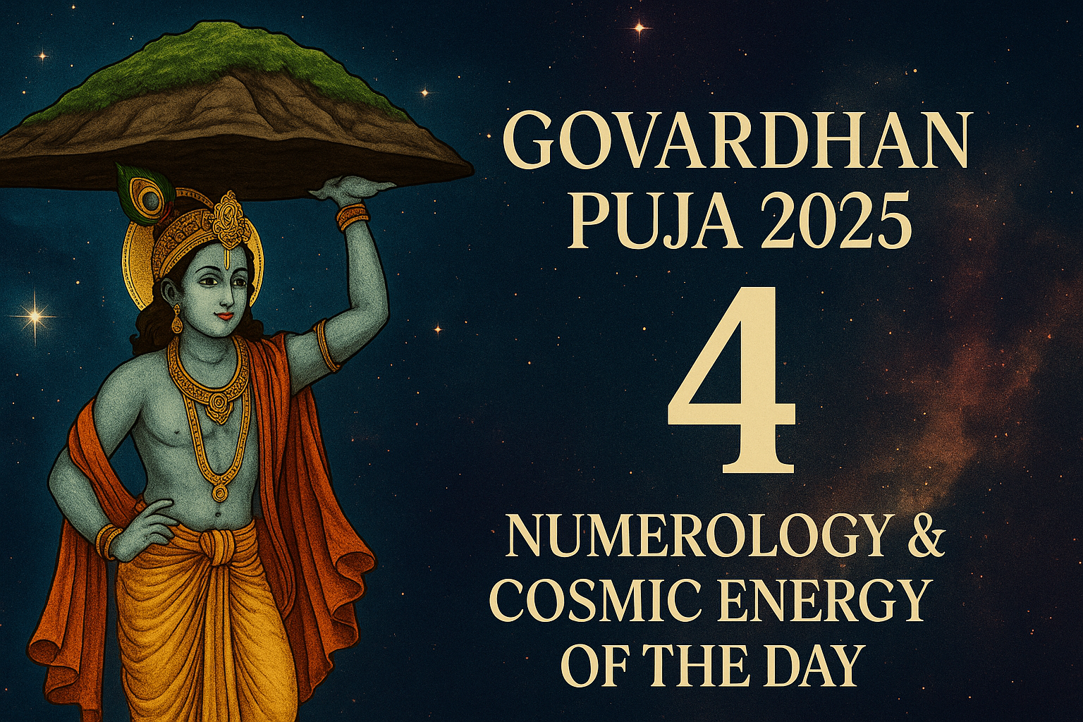 ✦ Govardhan Puja 2025: Numerology & Cosmic Energy of the Day ✦