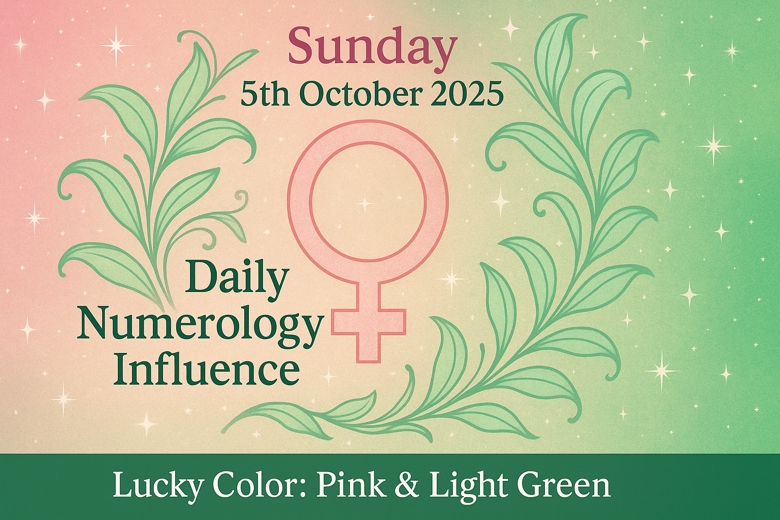 Sunday, 5th October 2025 – Daily Numerology Influence