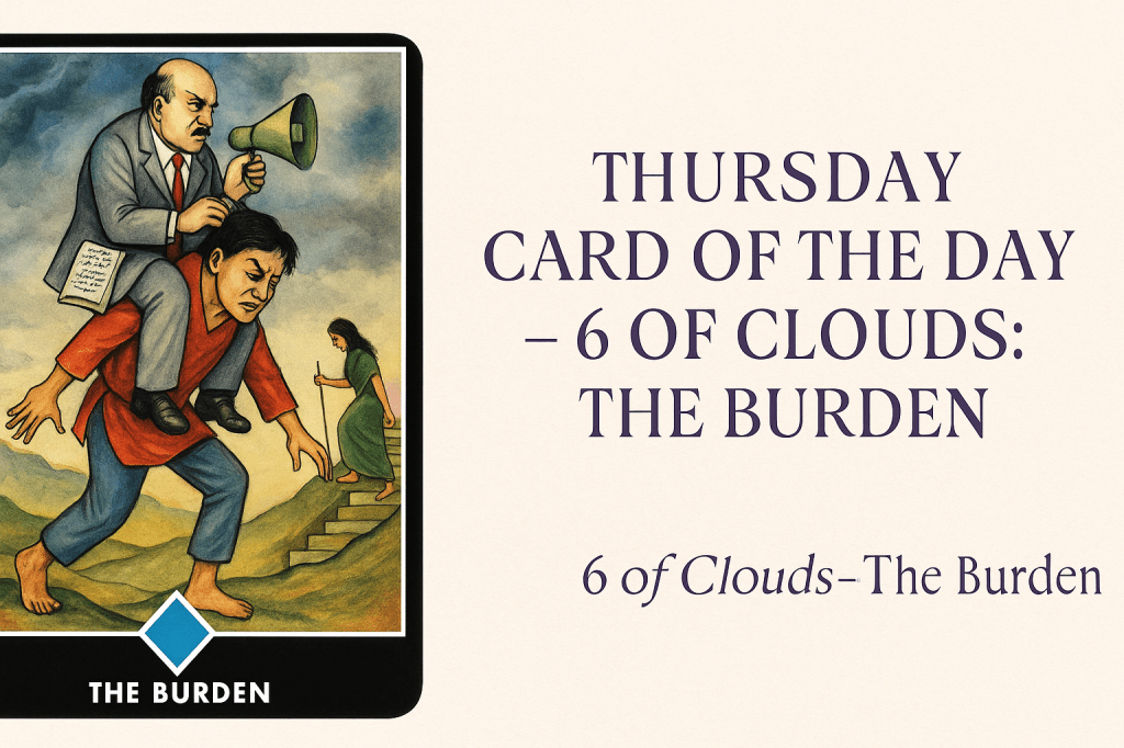 Thursday Card of the Day – 6 of Clouds:&nbsp;The Burden