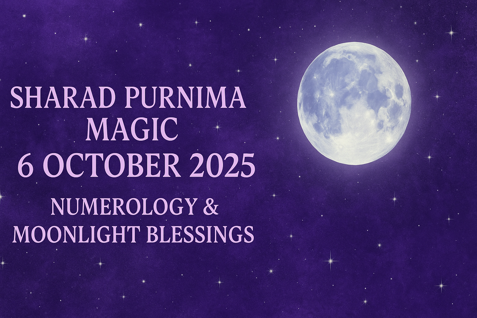 ✦ Sharad Purnima Magic on 6th October 2025 ✦