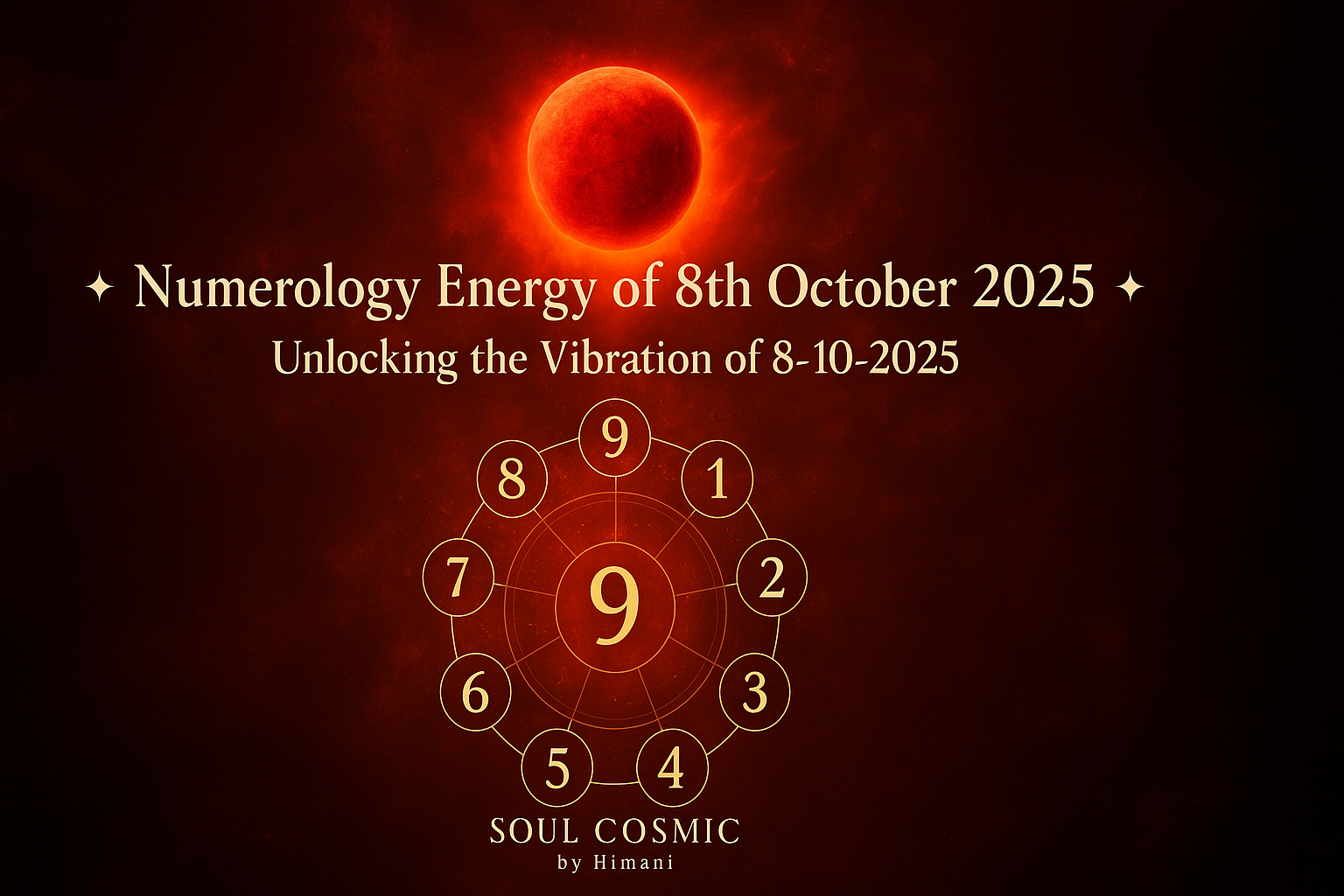 ✦ Numerology Energy of 8th October 2025 ✦