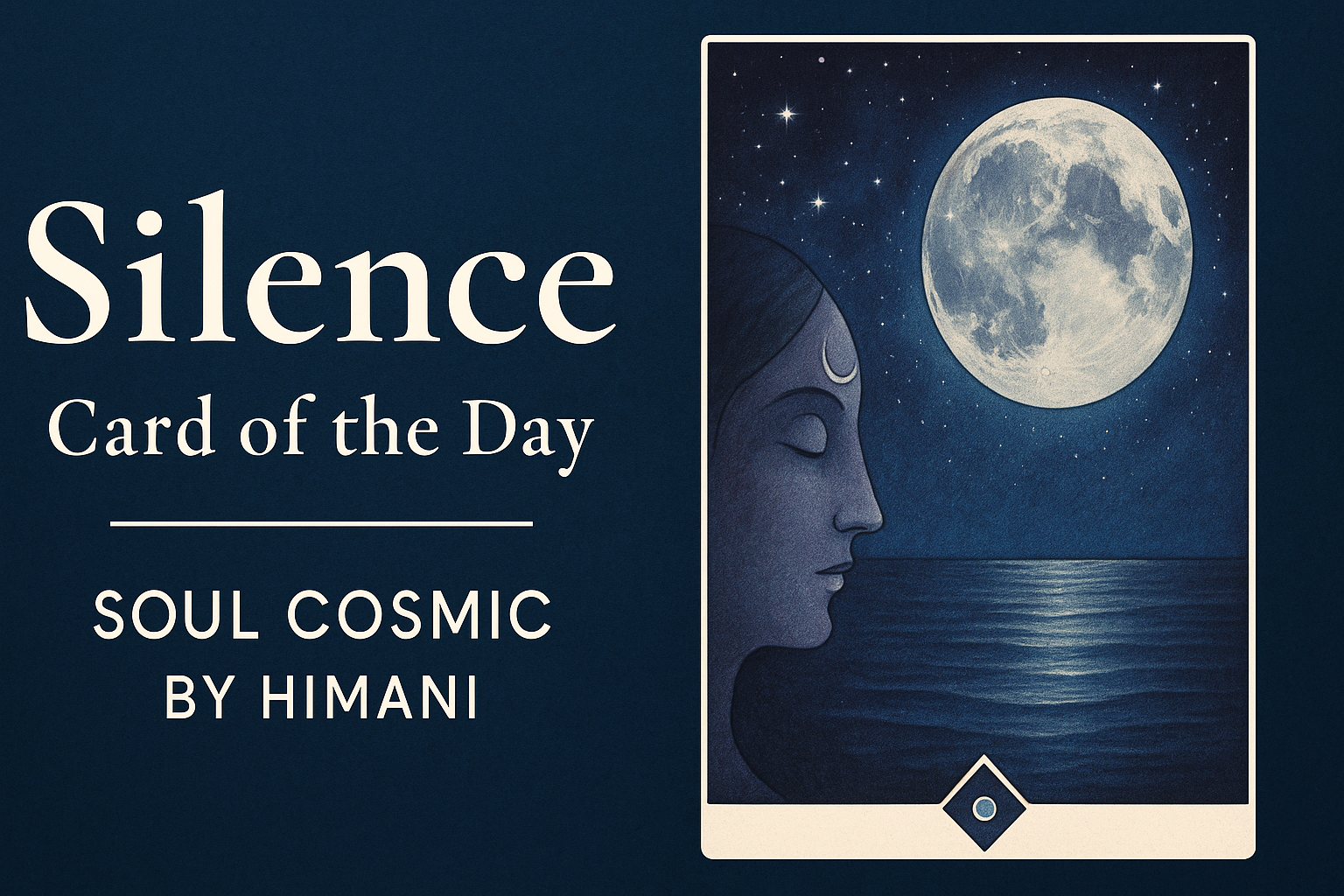 Tuesday, 7th October 2025 — Card of the Day: Silence (Osho Zen Tarot)