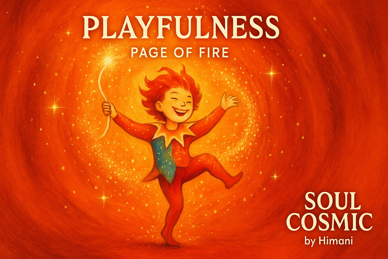✦ Card of the Day: Page of Fire – “Playfulness” ✦