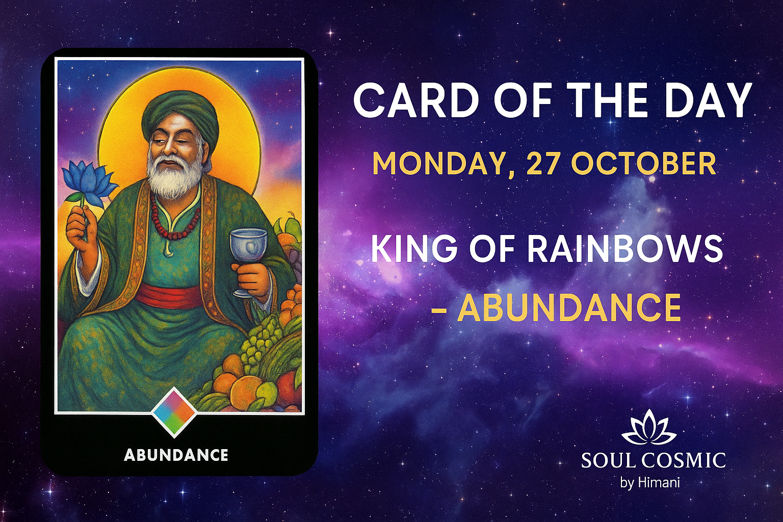 ✦ Monday, 27th October — Card of the Day ✦