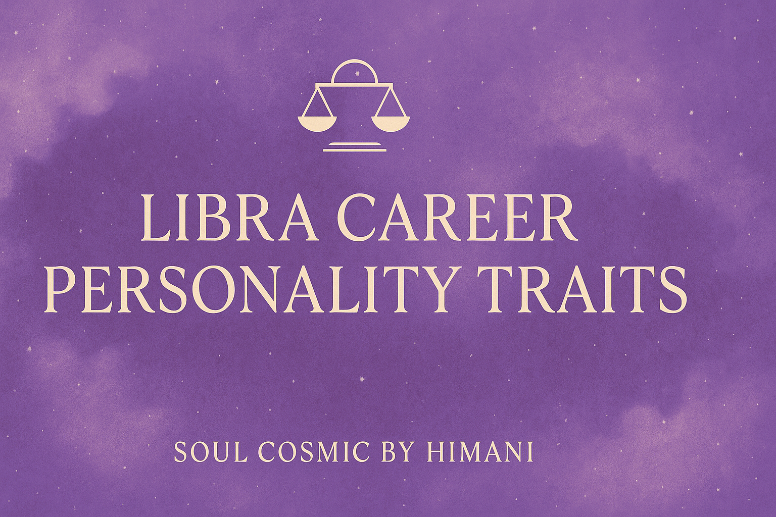 Libra Career Personality Traits