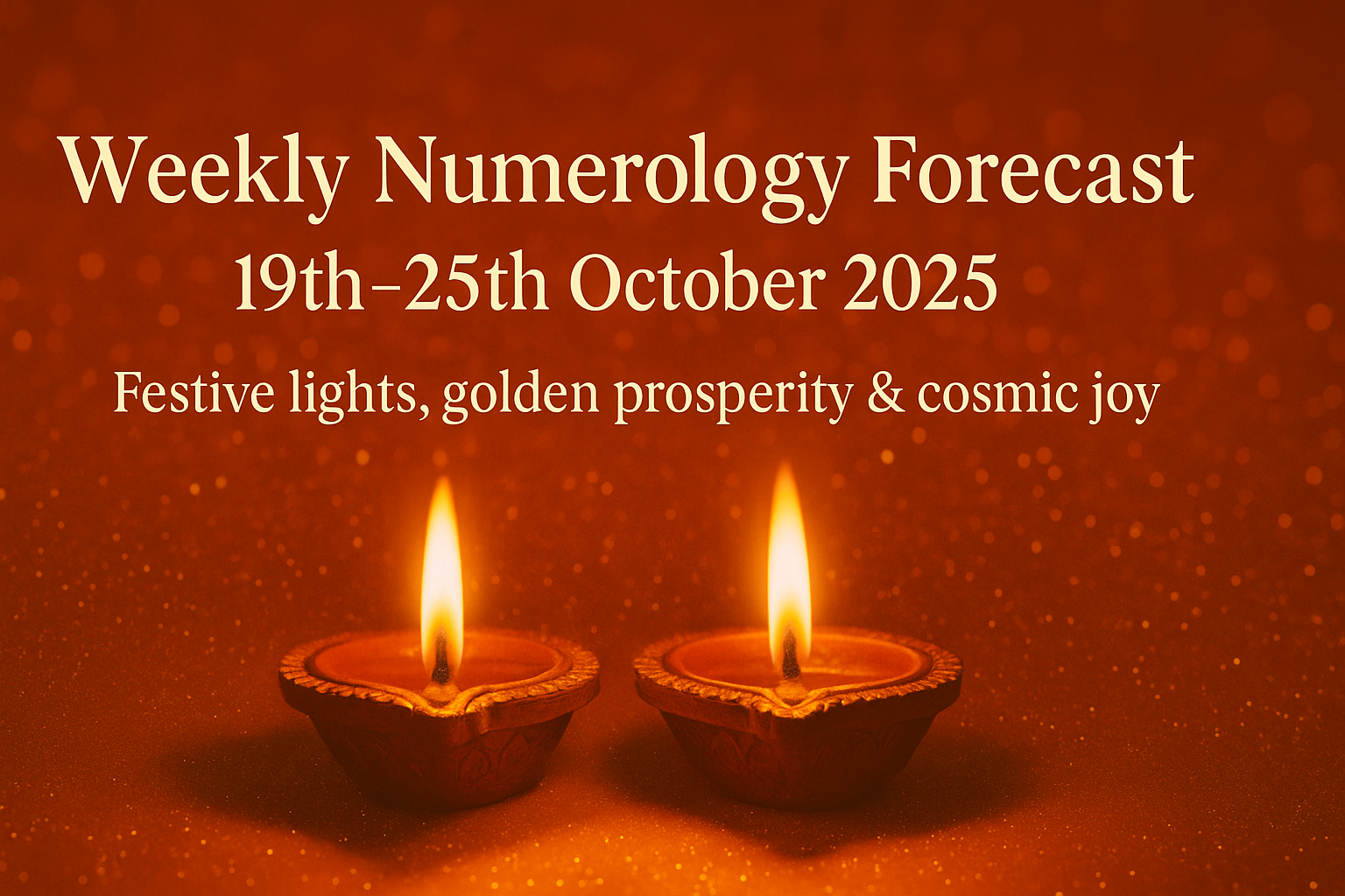 ✦ Weekly Numerology Forecast (19th–25th October 2025) ✦
