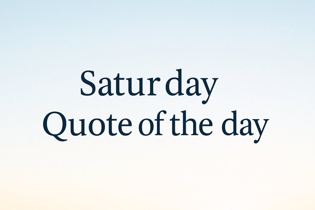 Thought of the&nbsp;day