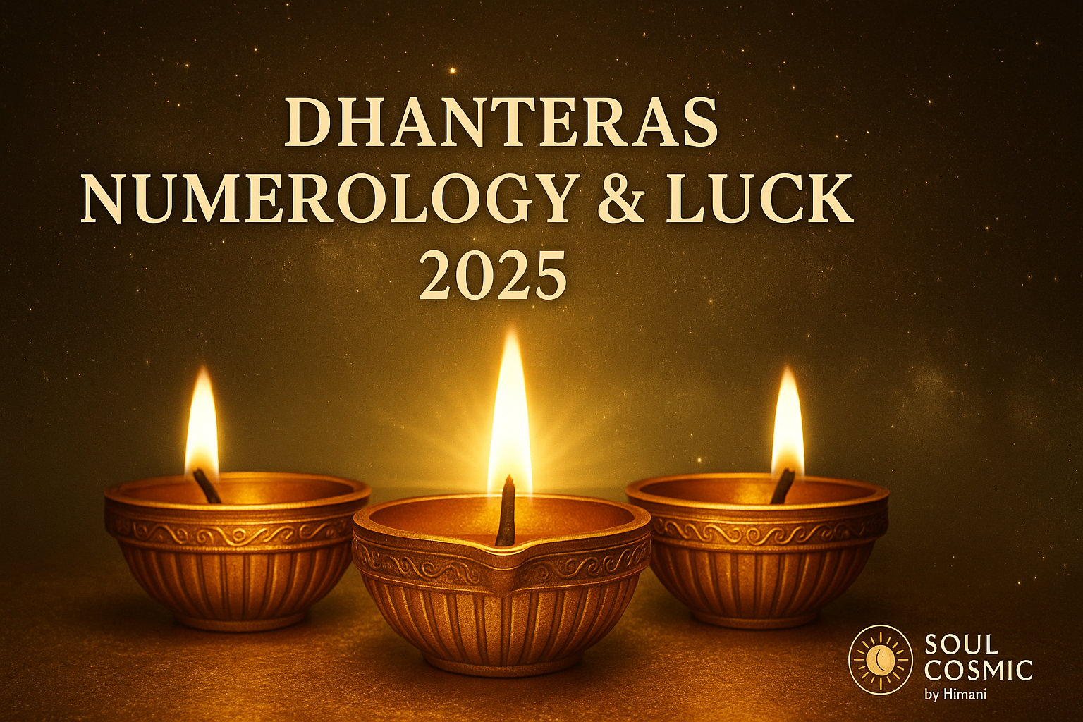 ✦ Dhanteras 2025: Numerology & Cosmic Luck for 18th October 2025 ✦