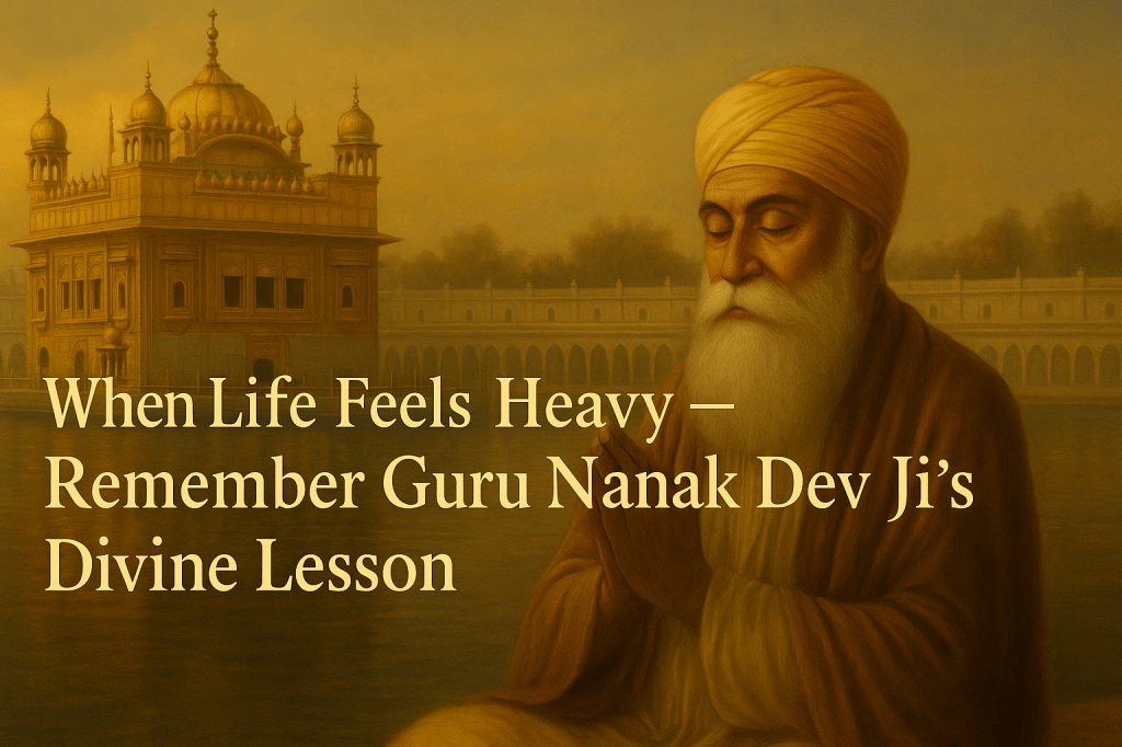 When Life Feels Heavy, Remember Guru Nanak Dev Ji’s Divine Lesson&nbsp;✦