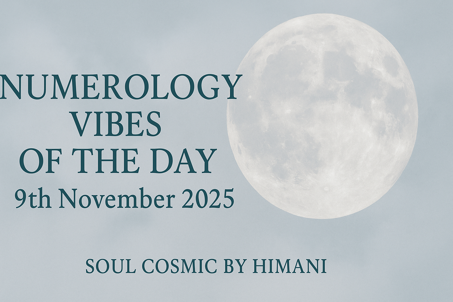 ✦ Sunday, 9 November 2025 ✦