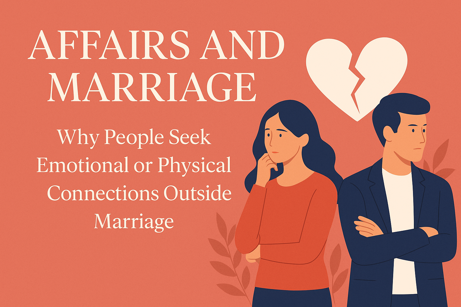 Why People Seek Emotional or Physical Connections Outside Marriage: A Deep & Honest Perspective