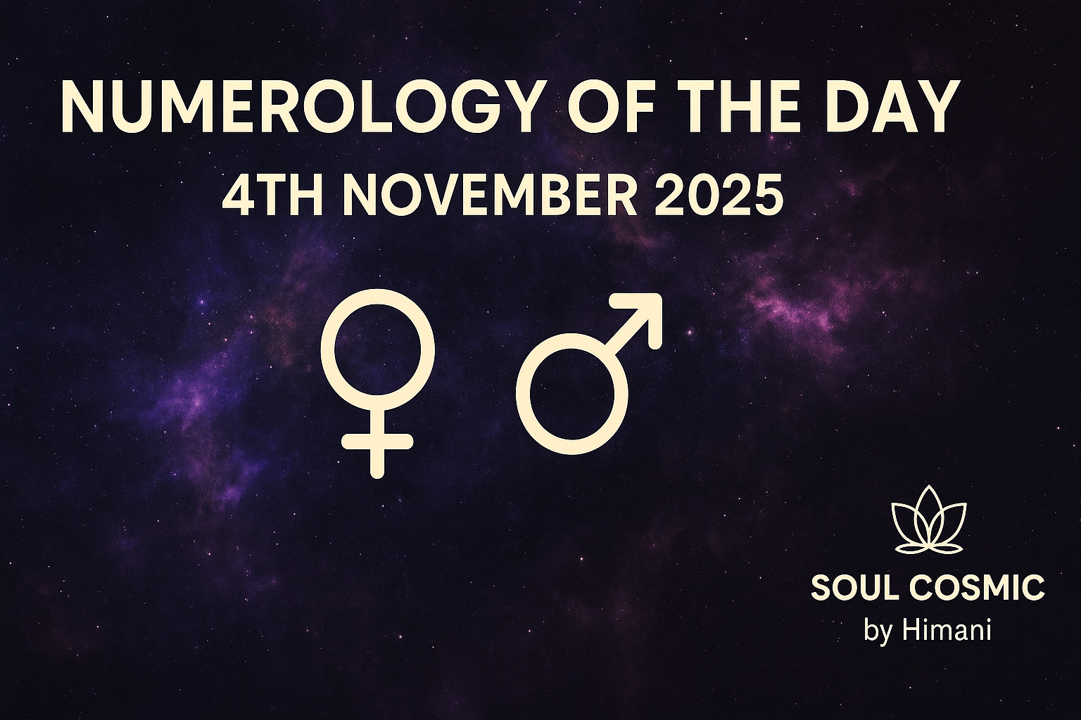 Numerology Guidance for 4th November 2025 ✦