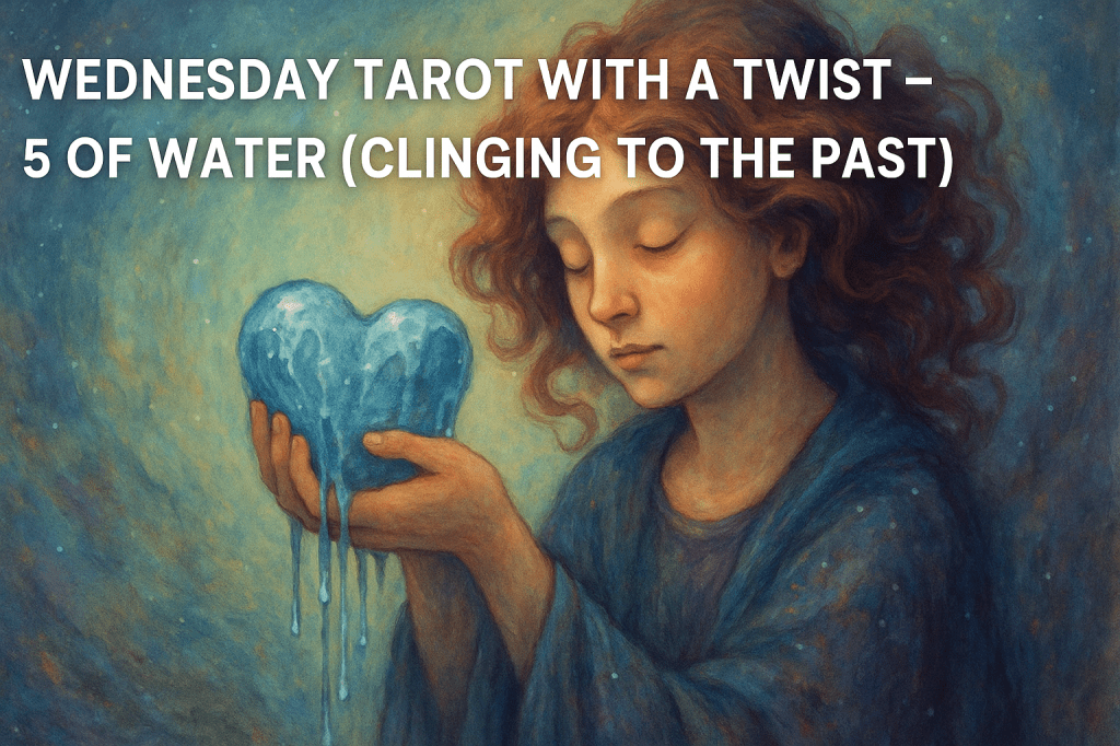 Wednesday Card of the day; 5 of Water – Clinging to the&nbsp;Past